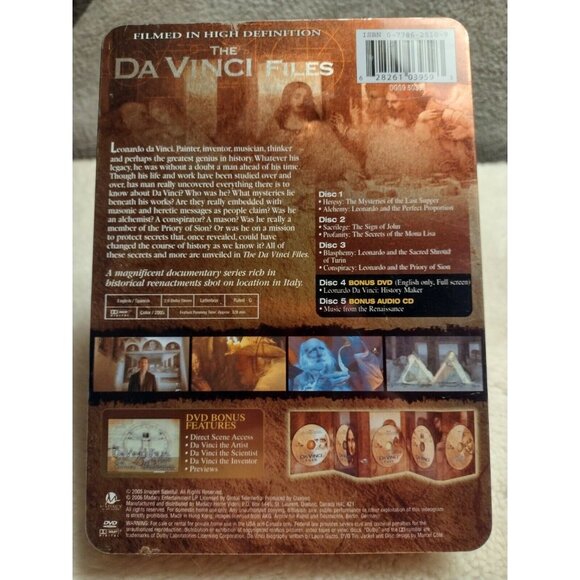 The Da Vinci Files (DVD, 2008, 5-Disc Set, Digipak) Includes 4 Disks ONLY - Picture 8 of 9